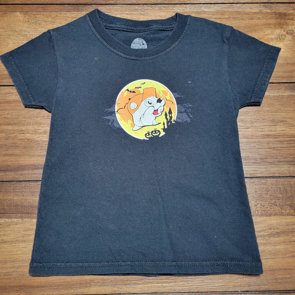 Buc-ee's SS Toddler Halloween Black Glow-In-The-Dark Tee "Let's Boo This" - 2T